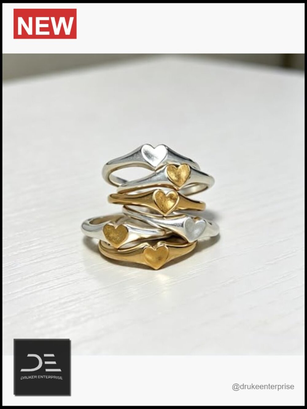 14K Gold Filled Stackable Love Rings Non Tarnish Dainty Wedding Bands - Picture 3 of 7